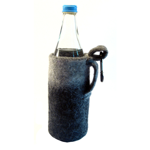 Gefilzte Flaschen - Gürteltasche - Flaschentasche 2 aus Filz